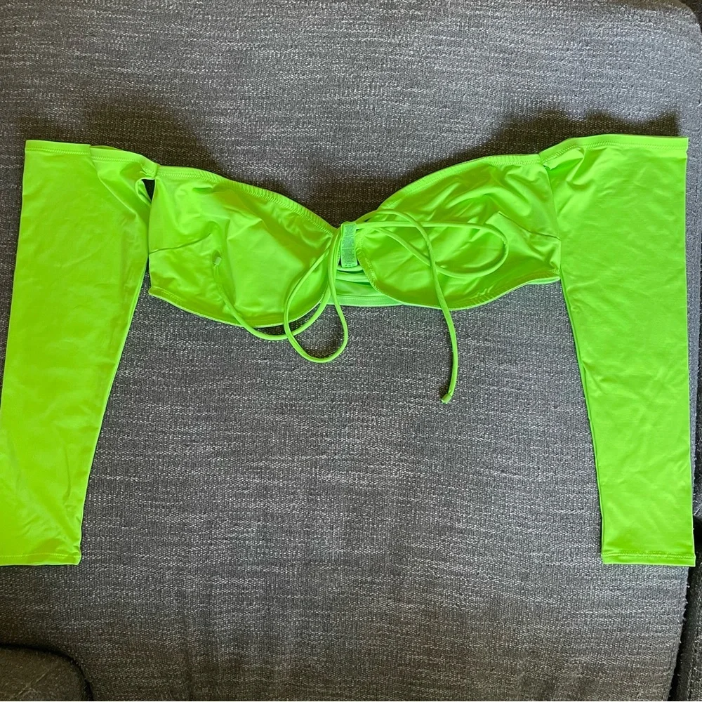 Skims long sleeve bikini top 4x